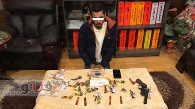 مباحث بولاق أبو العلا تضبط تاجر مخدرات بحوزته سلاح ناري