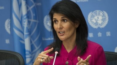 سفيرة أمريكا بالأمم المتحدة: تدخل روسيا في الانتخابات إعلان حرب