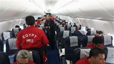 رحلة المنتخب الأولى على الطائرة الخاصة الجديدة إلى سويسرا (صور)