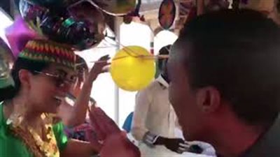 بالفيديو.. حورية فرغلي ترقص في عيد ميلادها بأسوان