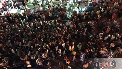 بالصور.. تواصل الاحتفالات في بورسعيد بعد فوز المصري على الزمالك