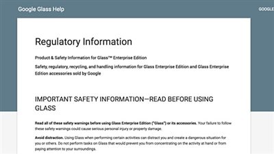 ظهور إصدار جديد من «زجاج جوجل» على موقع «الدعم»