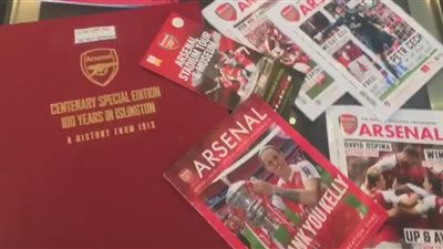 بالفيديو.. سمير حلبية في ضيافة نادي الأرسنال لعقد توأمه كروية