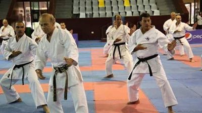 وزير الرياضة يشارك في مران رواد الكاراتيه بنادي الزهور