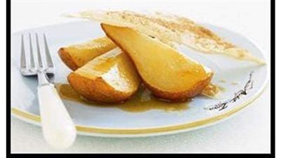 الكمثرى فى الفرن حلوى سريعة ومغذية