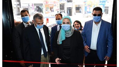 وزيرة التضامن تفتتح فرع الشهيد أحمد المنسي بمقر جمعية رسالة بالدقي
