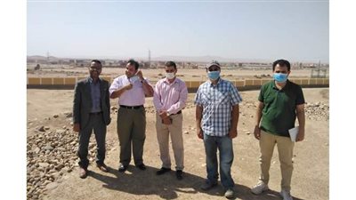 اللجنة الهندسية تعاين الأرض المخصصة لبناء جامعة قنا الأهلية