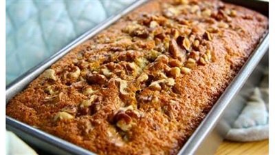 طريقة عمل كيك التمر بالموز والجوز من الشيف عظيمة