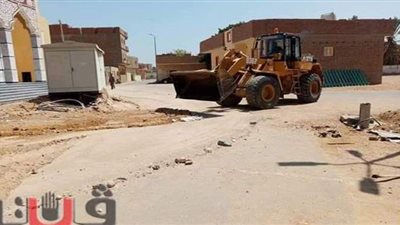 استمرار حملات النظافه بالشوارع الرئيسيه  براس غارب|صور