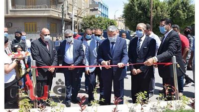 محافظ المنيا يفتتح أعمال تطوير وتجميل ميدان اللوتس