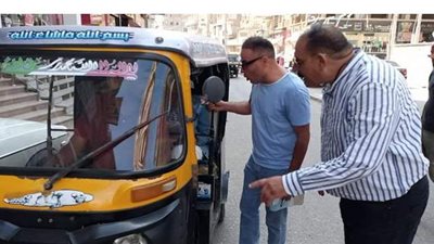 ضبط ٣٨ مخالفة في حملة مكبرة على التوك توك بالدقهلية