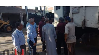 متابعة صباحية لكل القطاعات بمركز الحسينية