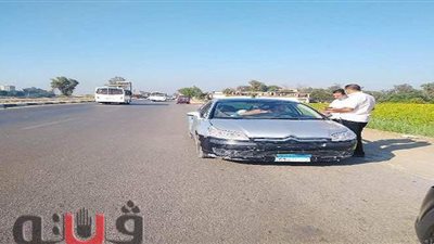 محافظ الشرقية يضبط سيارة مخالفة بطريق بلبيس