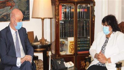 وزيرة الثقافة تبحث مع سفير إسبانيا سبل دعم وتعزيز التعاون بين البلدين