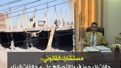 مستشارك القانوني.. حالات لا يجوز فيها التصالح على مخالفات البناء| فيديو