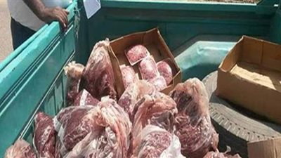 التحفظ على كميات من اللحوم الفاسدة بالجيزة لفحصها
