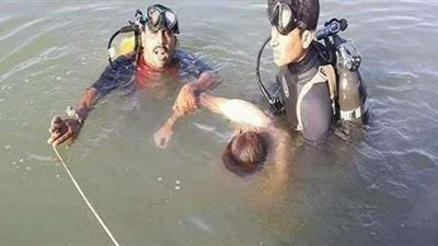 انتشال جثة غريق ترعة القاصد بطنطا بعد 24 ساعة من البحث