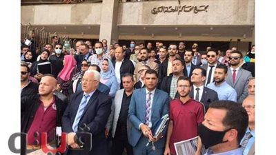 وقفة احتجاجية للمحامين بالمحلة الكبرى اعتراضا على بروتوكول القيمة المضافة | صور