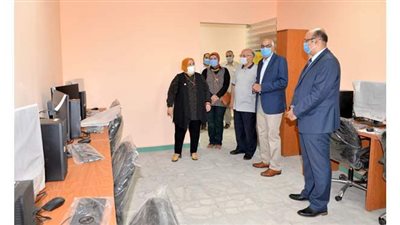 رئيس جامعة المنصورة يتفقد التجهيزات النهائية لمركز ذوي الإعاقة | صور