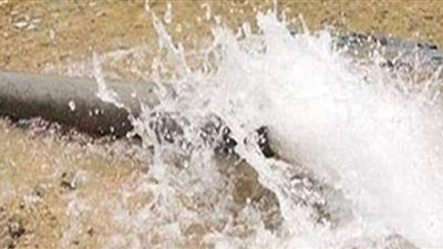 كسر ماسورة مياة الشرب غرب الإسكندرية
