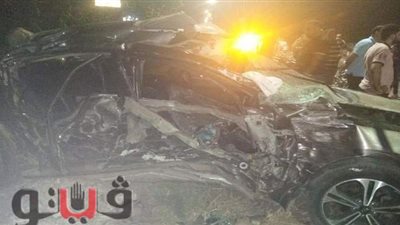 لحظة مصرع 5 أشخاص من أسرة واحدة في حادث تصادم بالشرقية | فيديو