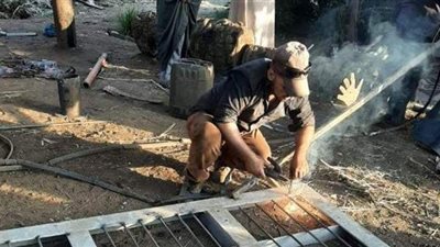 صرف الغربية: إصلاح انهيار جزئي في كوبرى 