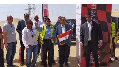 وزير الرياضة يطلق شارة بدء رالي مصر للدراجات النارية