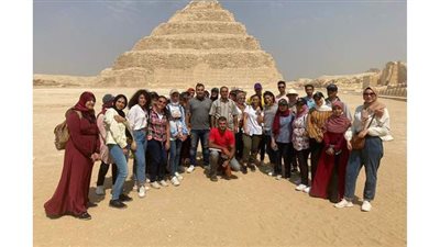 مركز زاهي حواس للمصريات بمكتبة الإسكندرية ينظم زيارة لمنطقة آثار سقارة