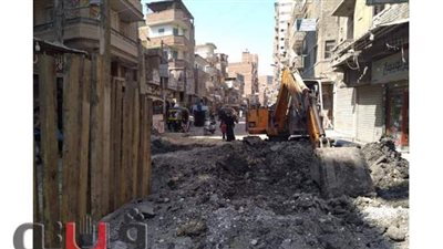 رئيس مدينة المحلة يكلف بإنهاء مشكلة الصرف بمساكن الجمهورية | صور