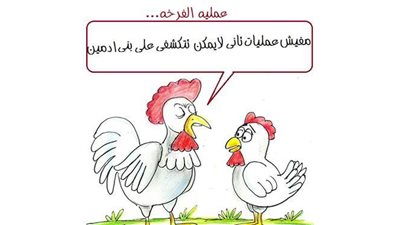 عملية  الفرخة ليسكي في كاريكاتير 