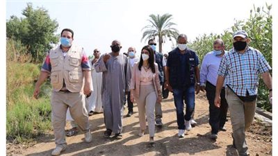 وزيرة التعاون الدولي تتفقد عدد من المشروعات التنموية