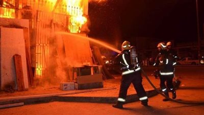 حريق يلتهم مزرعة الغابات الشجرية بسوهاج