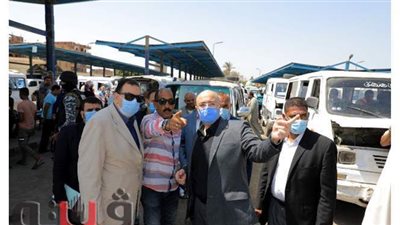محافظ بني سويف يتفقد موقف سيارات محيي الدين: 