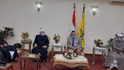 محافظ شمال سيناء يستقبل قافلة الأزهر الدعوية | صور