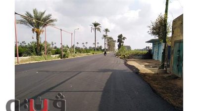 رصف طريق محطة ومدخل أبو غالب بمنشأة القناطر | صور