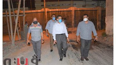 محافظ الغربية في جولة ليلية لمتابعة الأعمال بحي أول وثاني طنطا | صور