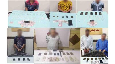 سقوط  32 تاجر مخدرات بحوزتهم 23 كيلو حشيش وهيروين