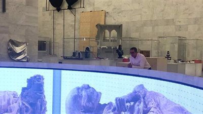 وزير السياحة والآثار يتفقد آخر مستجدات  استقبال المومياوات الملكية  بالمتحف القومي للحضارة