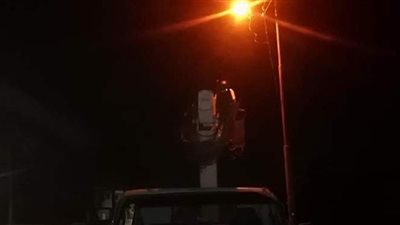 إصلاح لوحة كهرباء أبو تمراز ورفع كفاءة أعمدة الإنارة بفاقوس في الشرقية