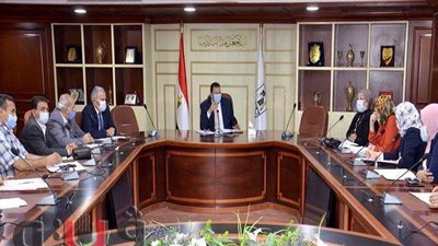 سكرتير عام محافظة  بني سويف يترأس اجتماع تكليف الدفعة 