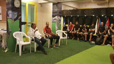 تفاصيل جلسة المشرف على الكرة بالمقاولون باللاعبين قبل موقعة المقاصة