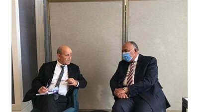 شكري يلتقي وزير خارجية فرنسا على هامش الاجتماع الوزاري الرباعي بعمّان