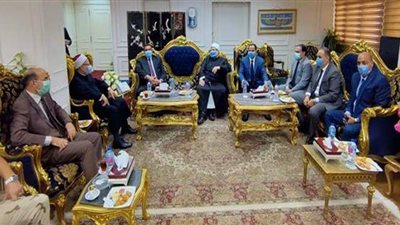 محافظ البحيرة يستقبل وزير الأوقاف ومفتي الجمهورية استعداداً لافتتاح ٢٩ مسجداً