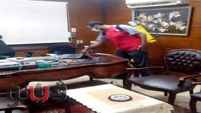 تطهير ديوان عام مديرية التربية والتعليم بالغربية