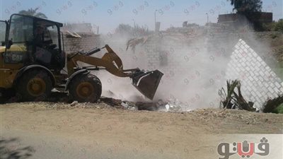 بالصور.. إزالة التعديات على مساحة 36 ألف فدان في بني سويف