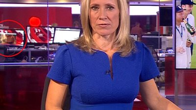 بالفيديو والصور.. فضيحة لـ«BBC» تعرض مقطعا إباحيا أثناء النشرة الإخبارية