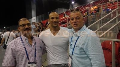 كرم جابر في بطولة العالم لشباب المصارعة بفرنسا