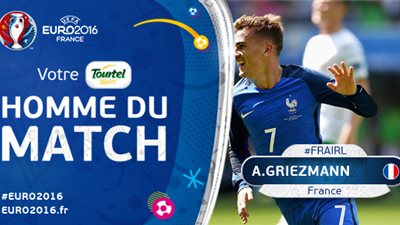 «جريزمان» أفضل لاعب في لقاء فرنسا وأيرلندا