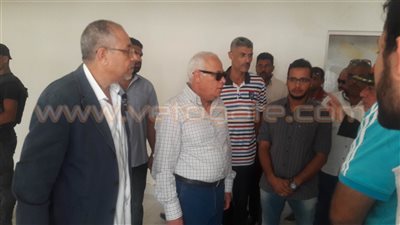 بالصور.. محافظ بورسعيد يتفقد أعمال تطوير «صالة بورسعيد الدولية»