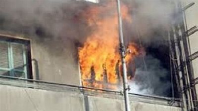 إصابة شخصين في حريق بشقة سكنية بالإسكندرية